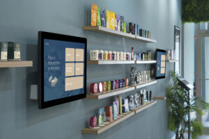 GC-AC1 // Floating wall-mounted Pick & Place display